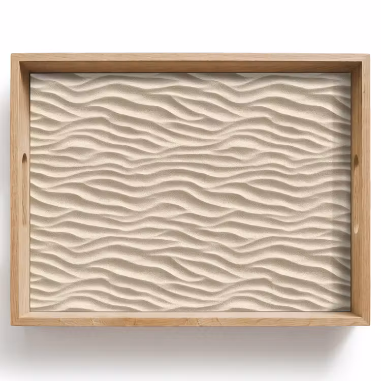 Dienblad - Zand - Golven - Beige — 1