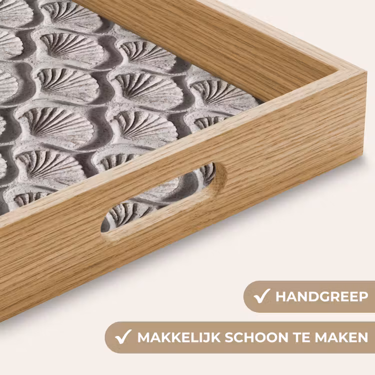 Dienblad - Zand - Schelpenvorm - Grijs — 5