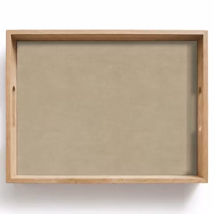 Dienblad - Zandkleur - Korrelige structuur - Beton — 1