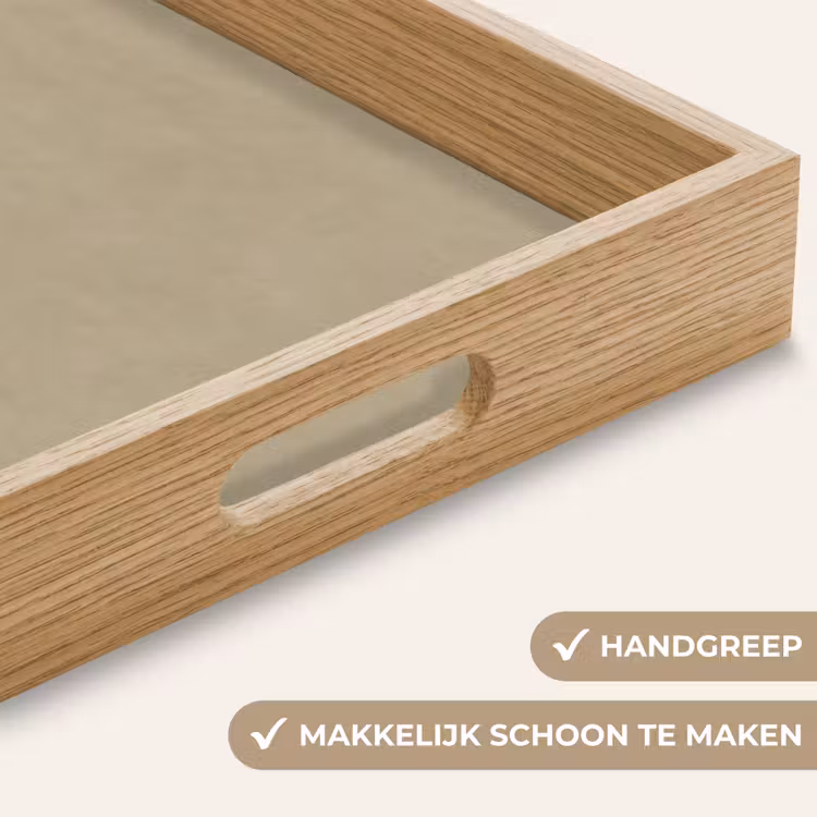 Dienblad - Zandkleur - Korrelige structuur - Beton — 5