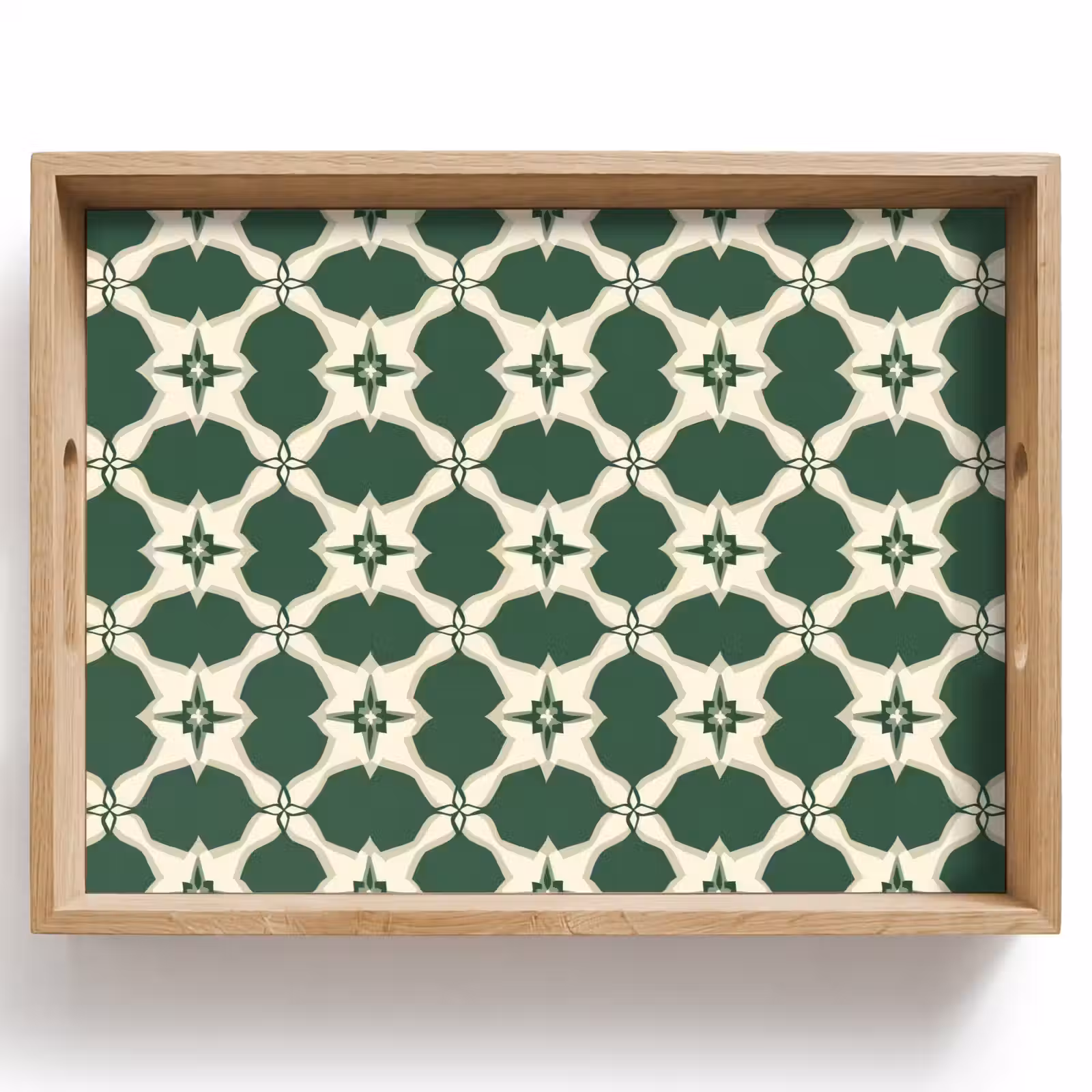 Dienblad - Tegel - Klassiek - Groen — 1