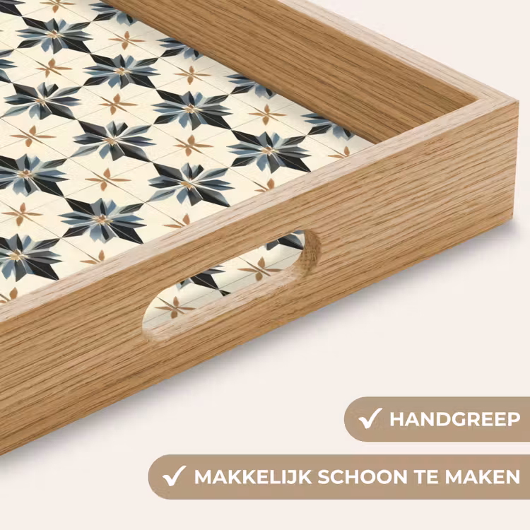 Dienblad - Sierlijk - Ornament - Blauw — 5
