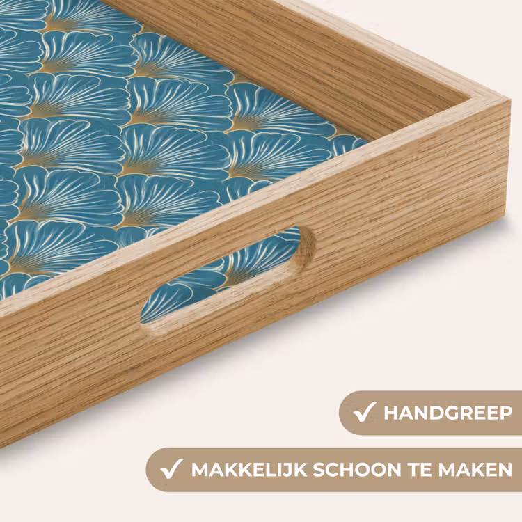 Dienblad - Symmetrisch - Patroon - Blauw — 5