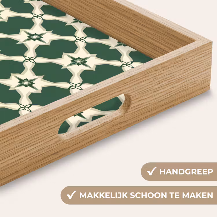 Dienblad - Tegel - Klassiek - Groen — 5