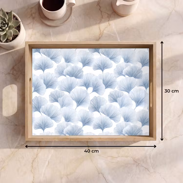 Dienblad - Waaier - Modern - Blauw — 9