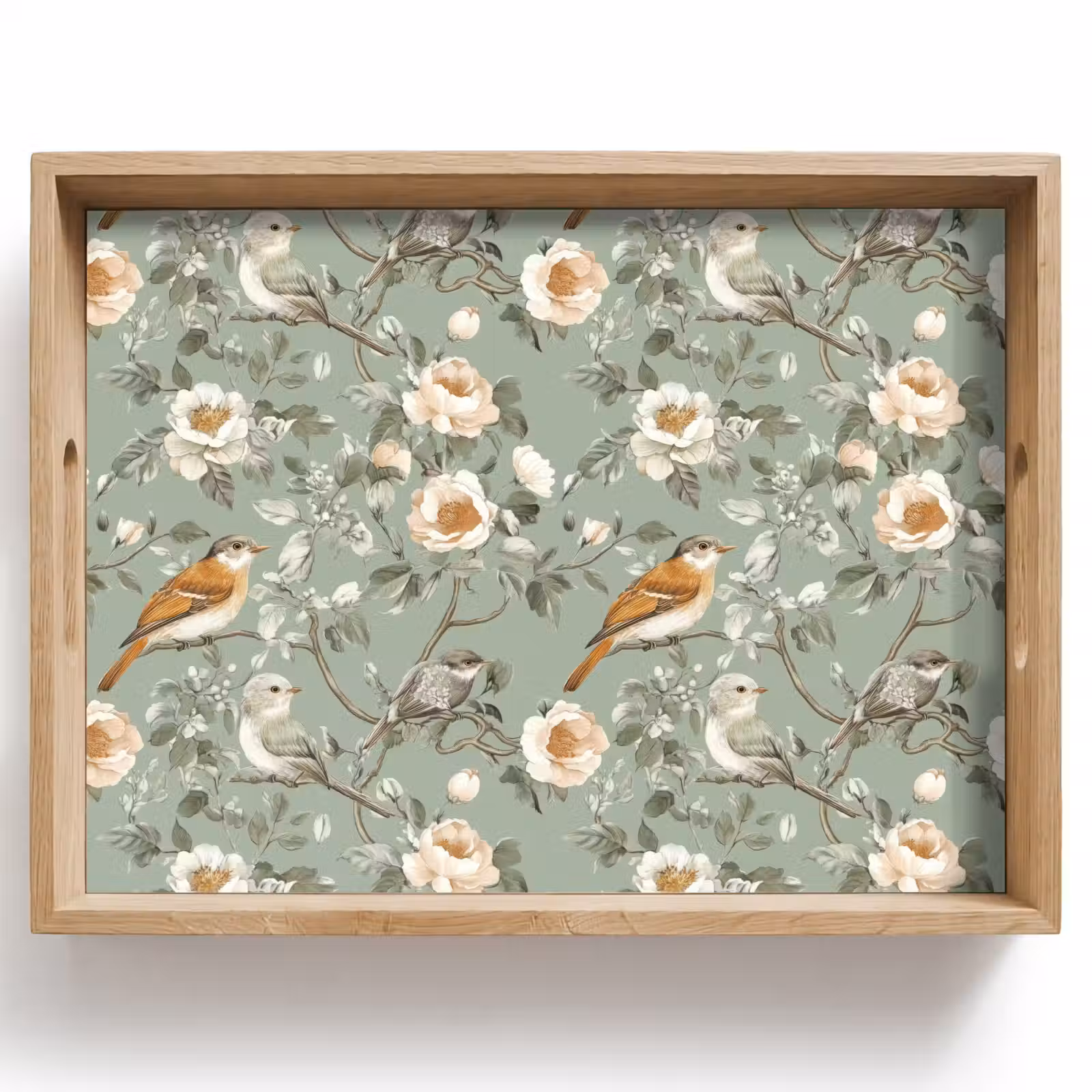 Dienblad - Roze - Vogels - Kleurrijk — 1