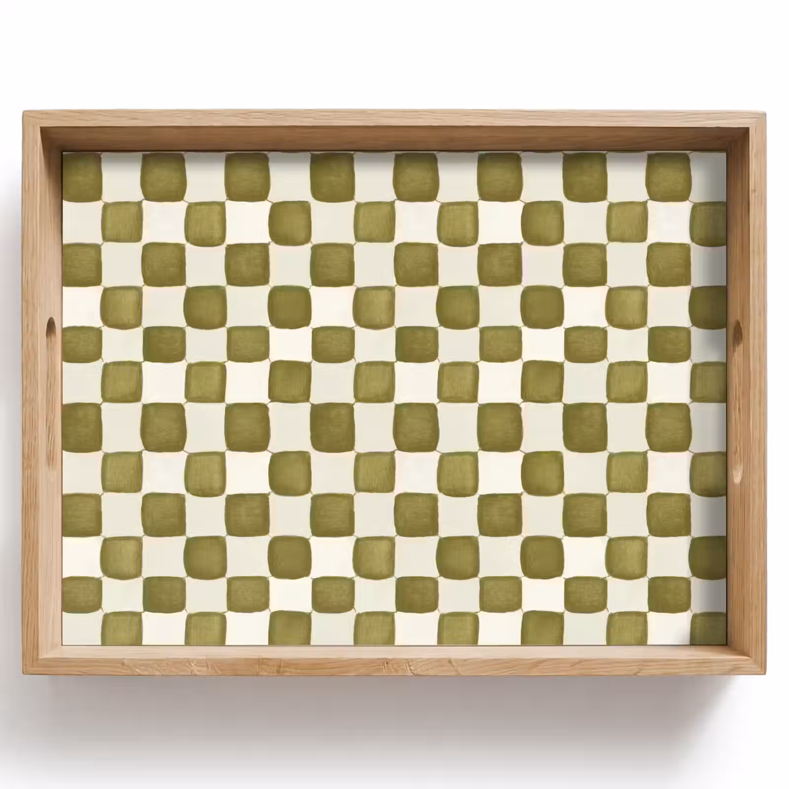 Dienblad - Schaak - Patroon - Groen — 1