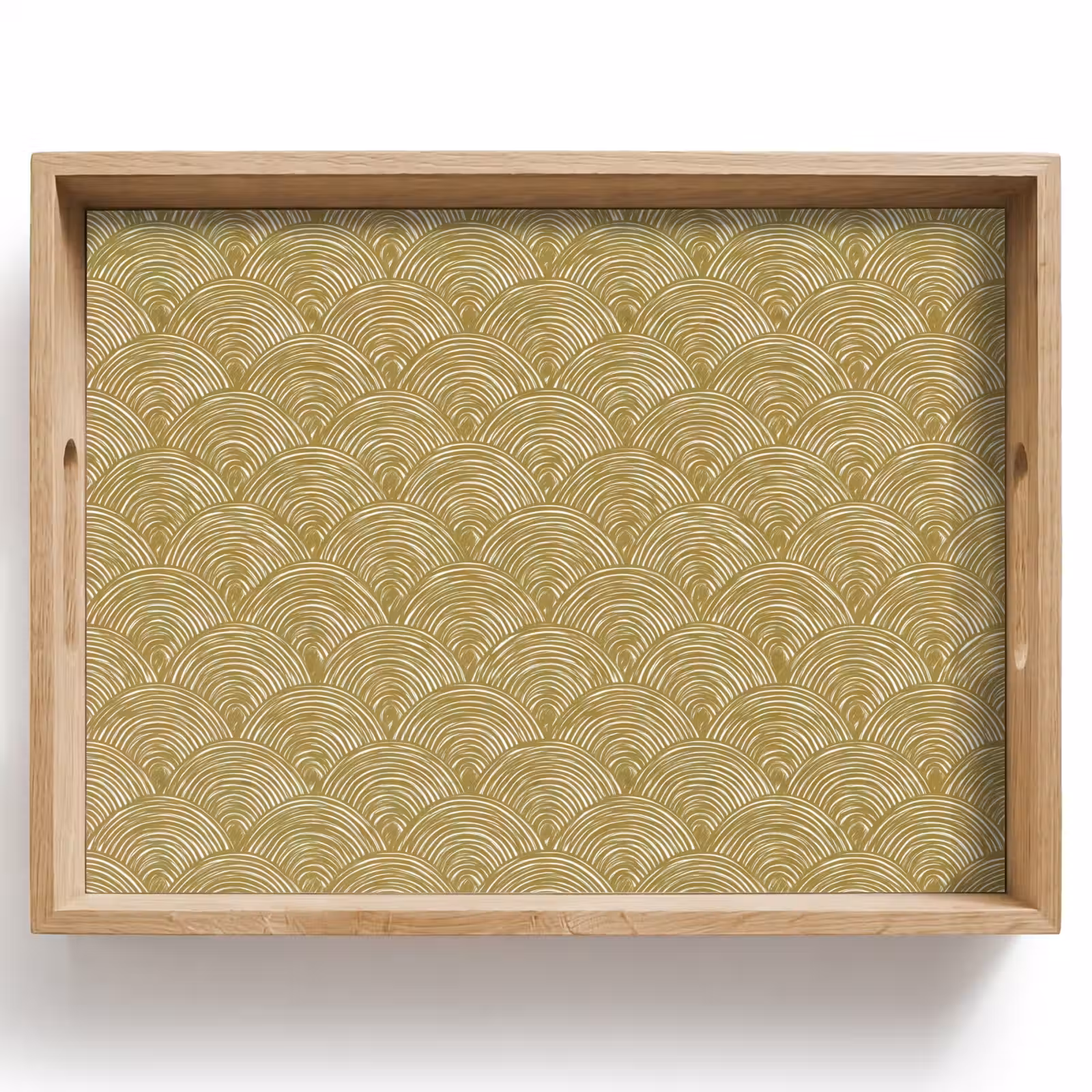 Dienblad - Waaier - Geometrisch - Groen — 1