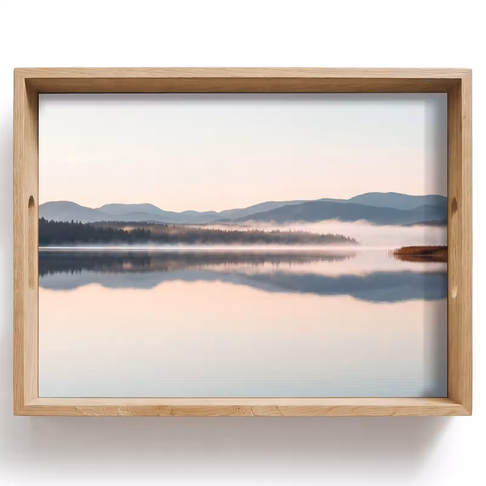 Dienblad - Water - Bomen - Mistlaag — 1