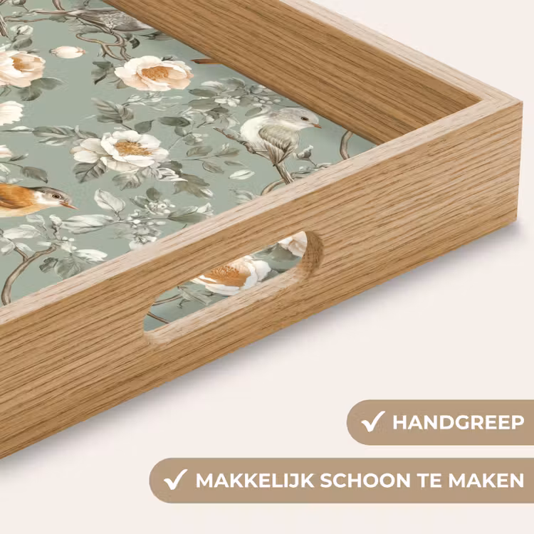 Dienblad - Roze - Vogels - Kleurrijk — 5