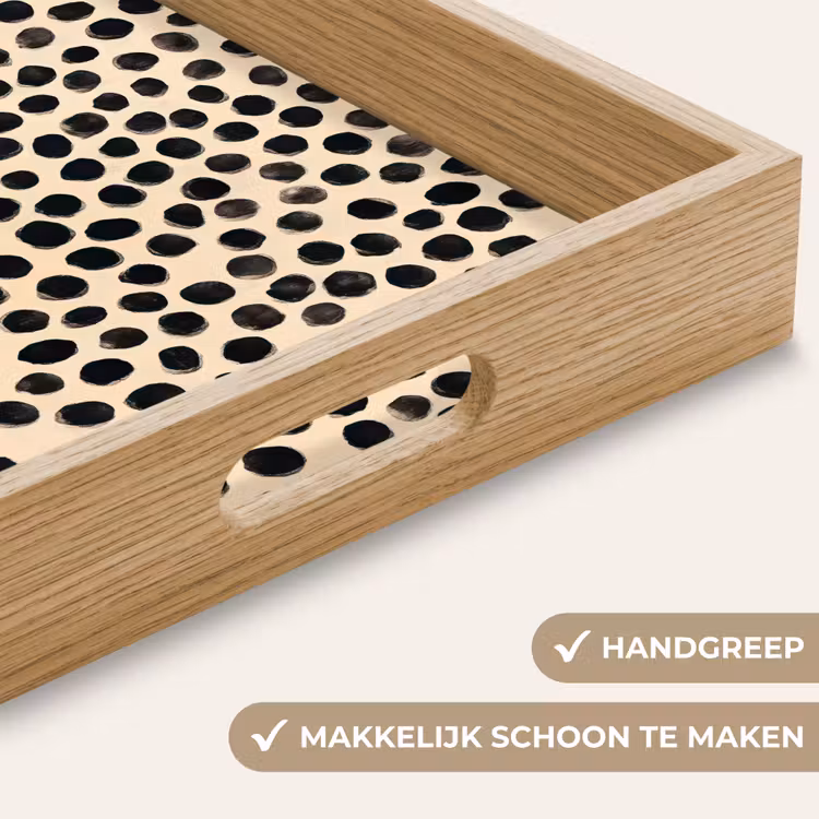 Dienblad - Stippen - Patroon - Zwart — 5