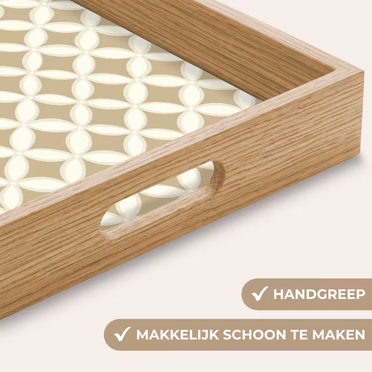 Dienblad - Symmetrisch - Motief - Beige — 5