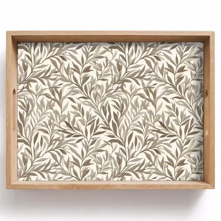 Dienblad - Takken - Botanisch - Taupe — 1