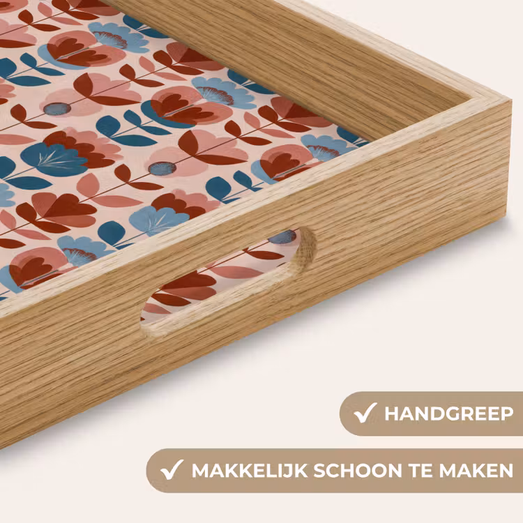 Dienblad - Vintage - Motief - Kleurrijk — 5