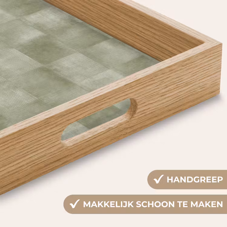 Dienblad - Vlakken - Rustiek - Groen — 5