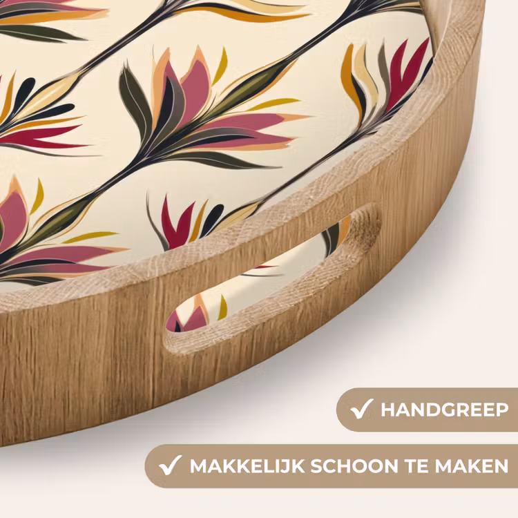 Gepersonaliseerd dienblad - Waaier - Motief - Kleurrijk — 5