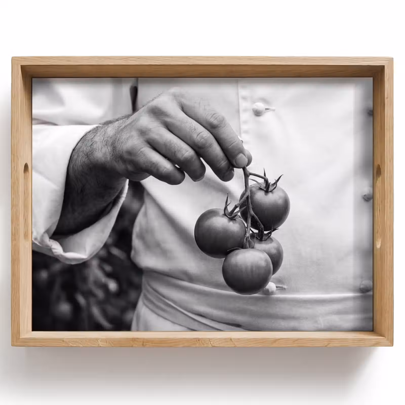Dienblad - Tomaten - Chef - Zwart - Wit — 1
