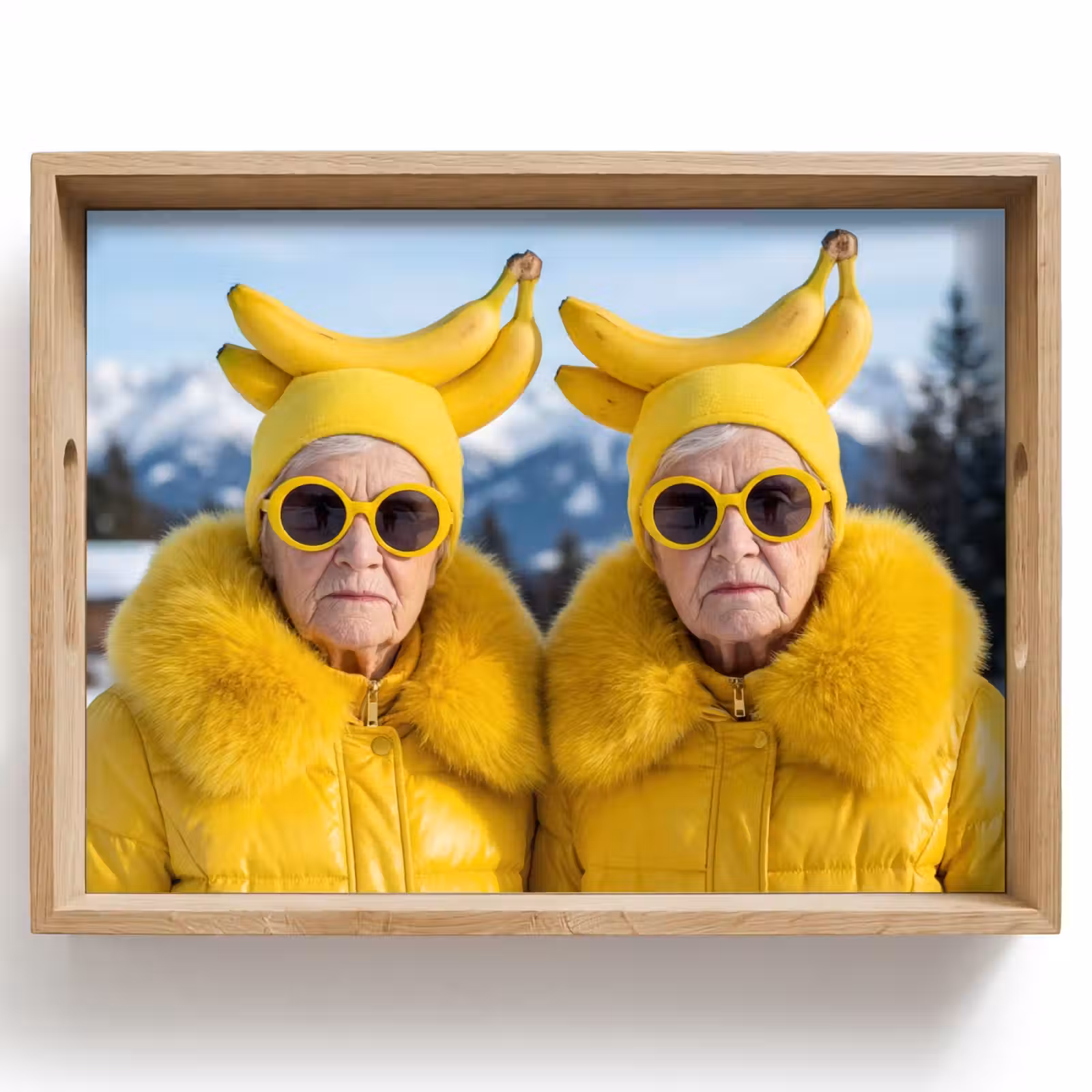 Dienblad - Vrouwen - Bananen - Geel — 1