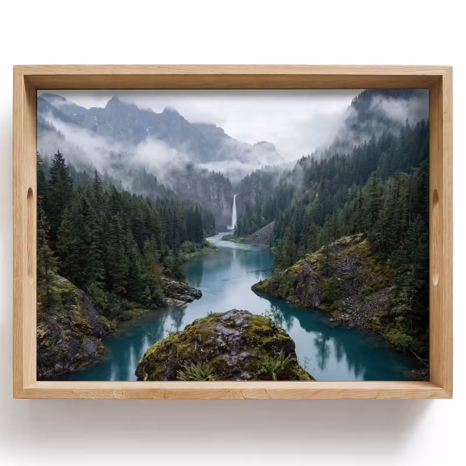 Dienblad - Waterval - Bomen - Bergen — 1