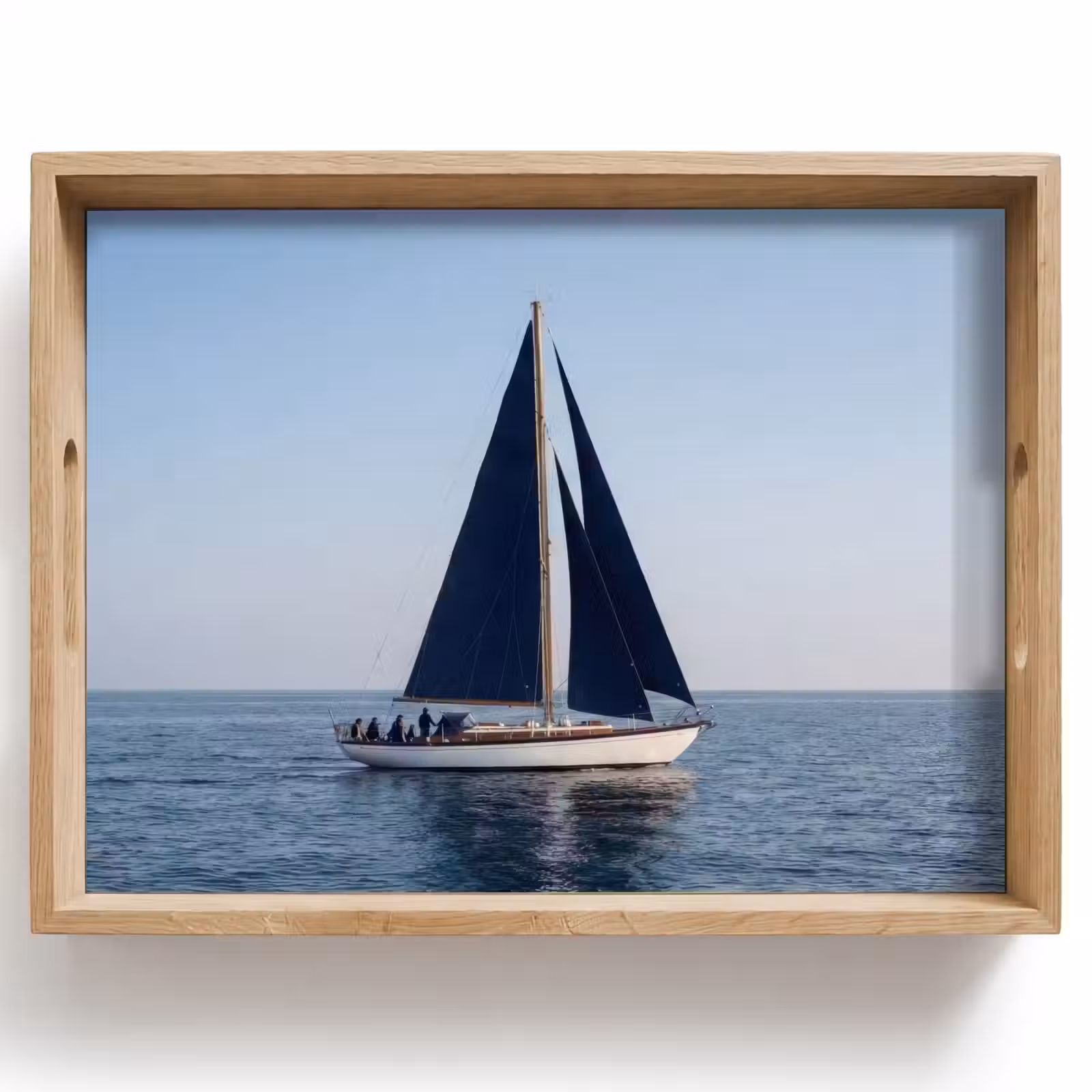 Dienblad - Zeilboot - Zee - Blauw — 1