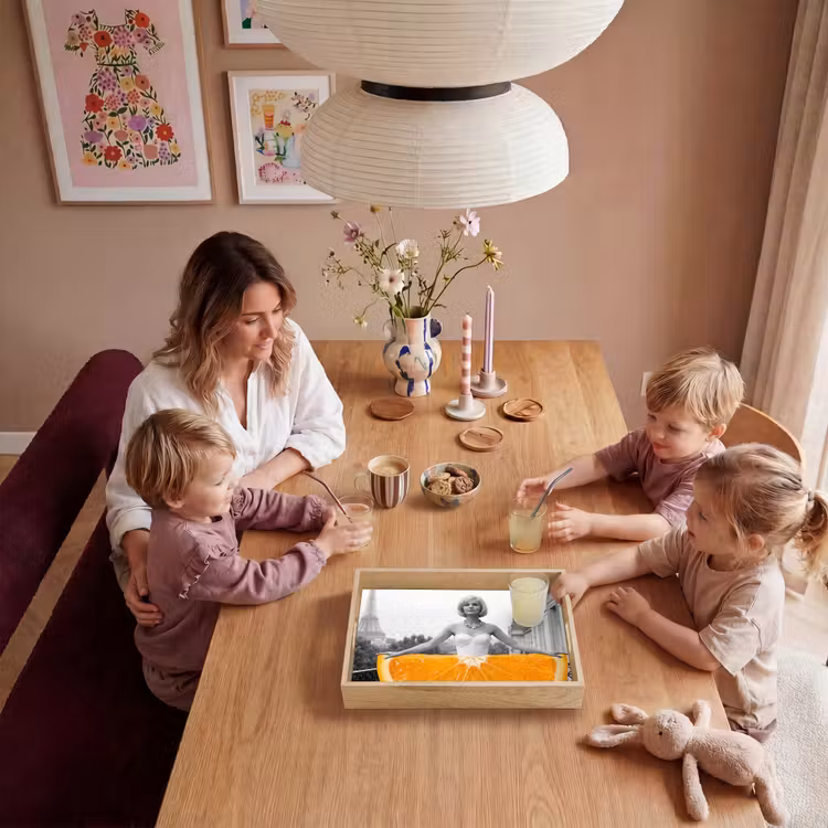 Dienblad - Sinaasappel - Eiffeltoren - Vrouw — 7