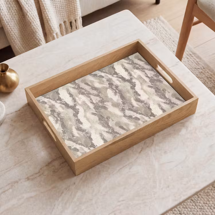 Dienblad - Slang - Patroon - Taupe — 2