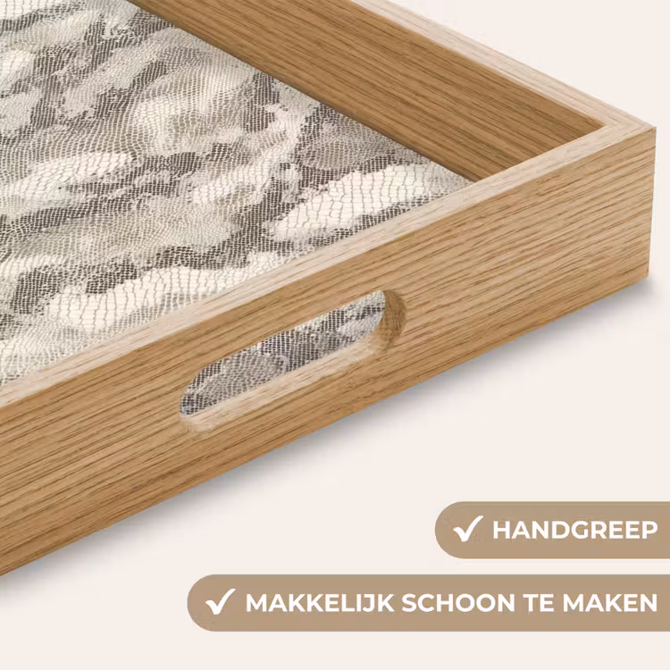 Dienblad - Slang - Patroon - Taupe — 5