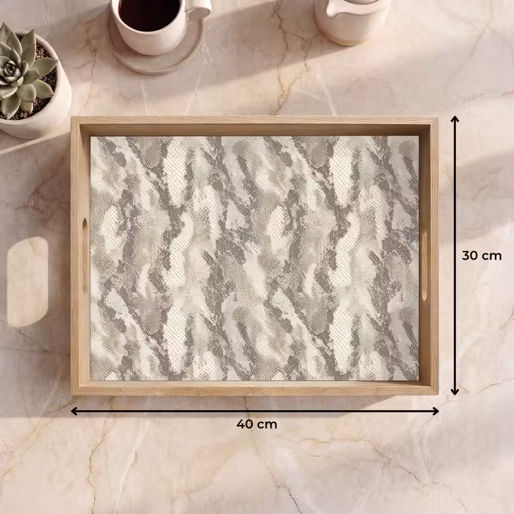 Dienblad - Slang - Patroon - Taupe — 9