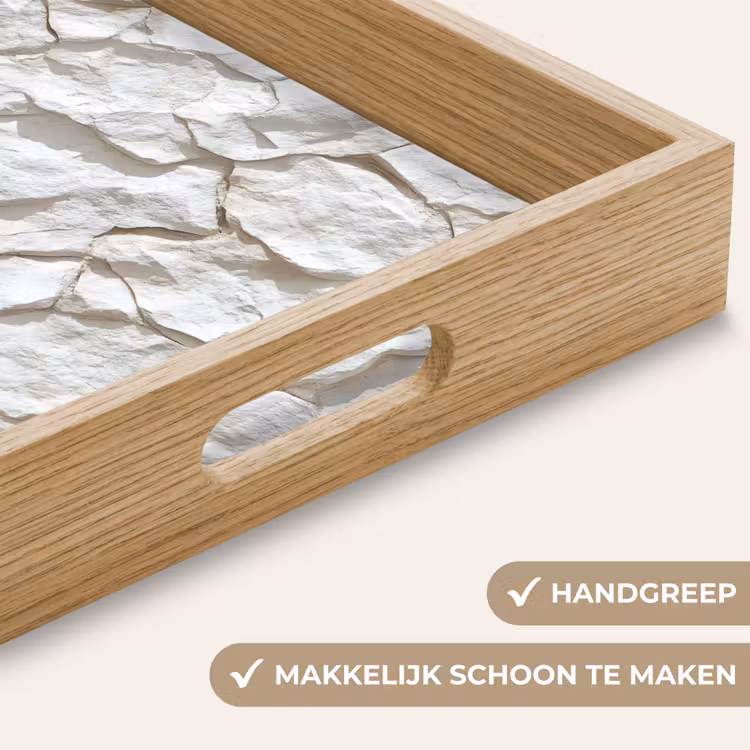 Dienblad - Structuur - Rots - Wit — 5
