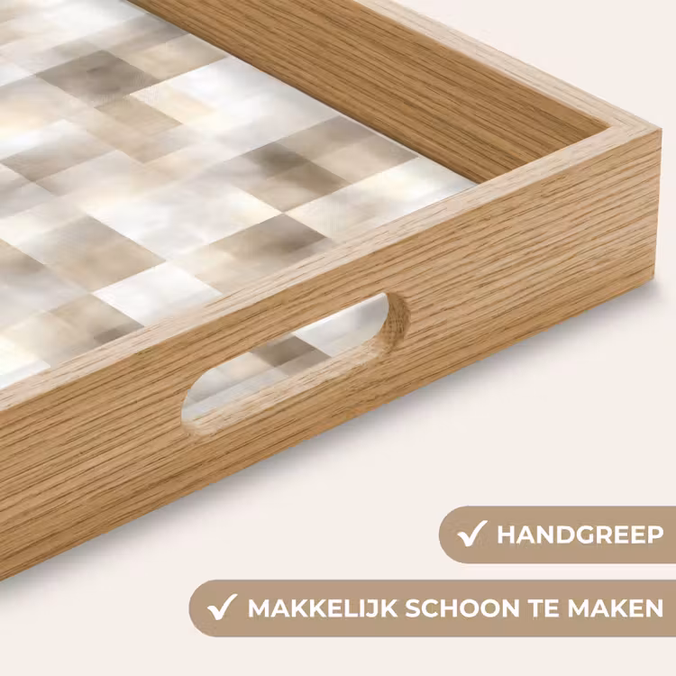 Dienblad - Textuur - Linnen - Beige — 5