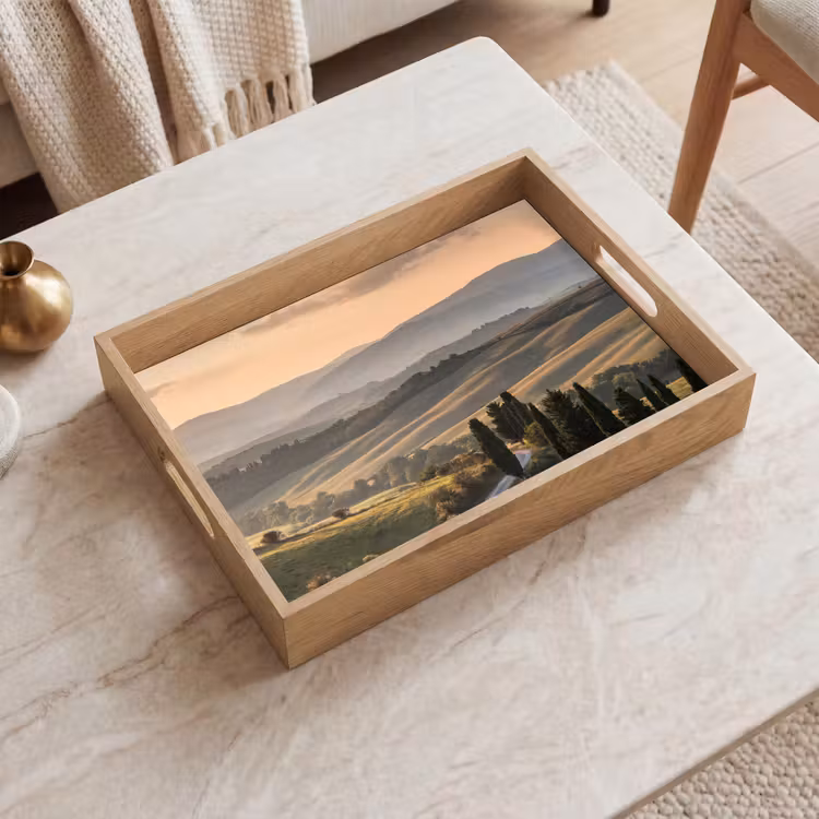 Dienblad - Toscaans - Landschap - Heuvels — 2
