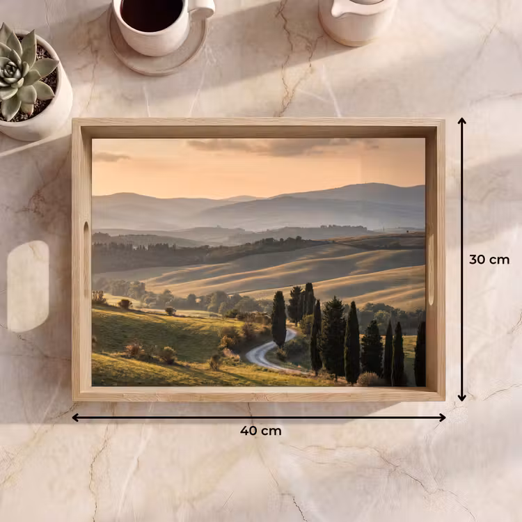 Dienblad - Toscaans - Landschap - Heuvels — 9