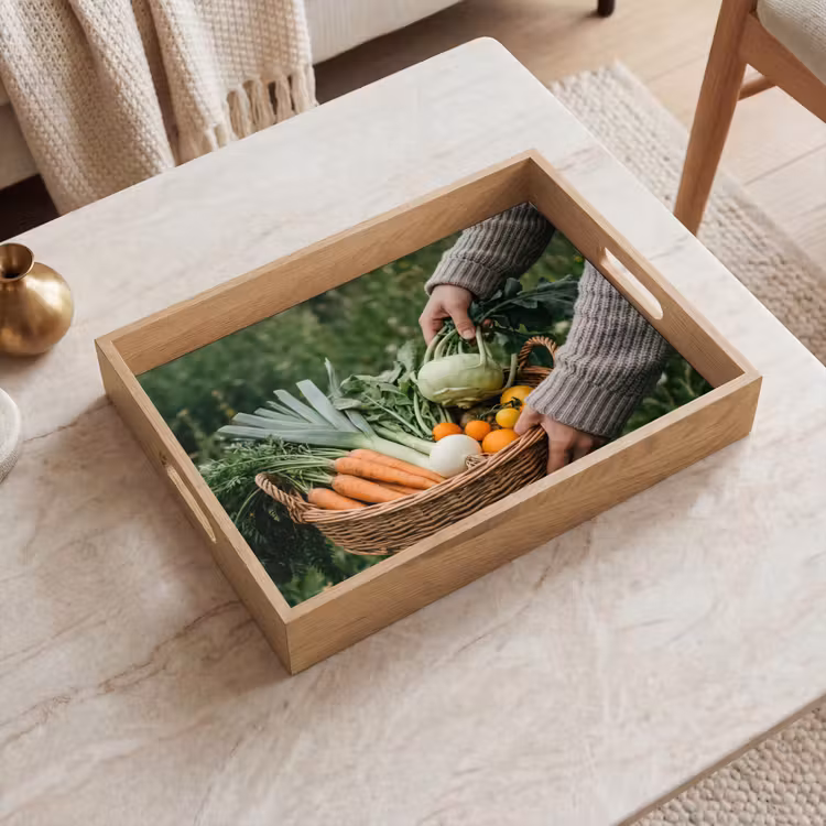 Dienblad - Veld - Groenten - Biologisch - Oogst — 2