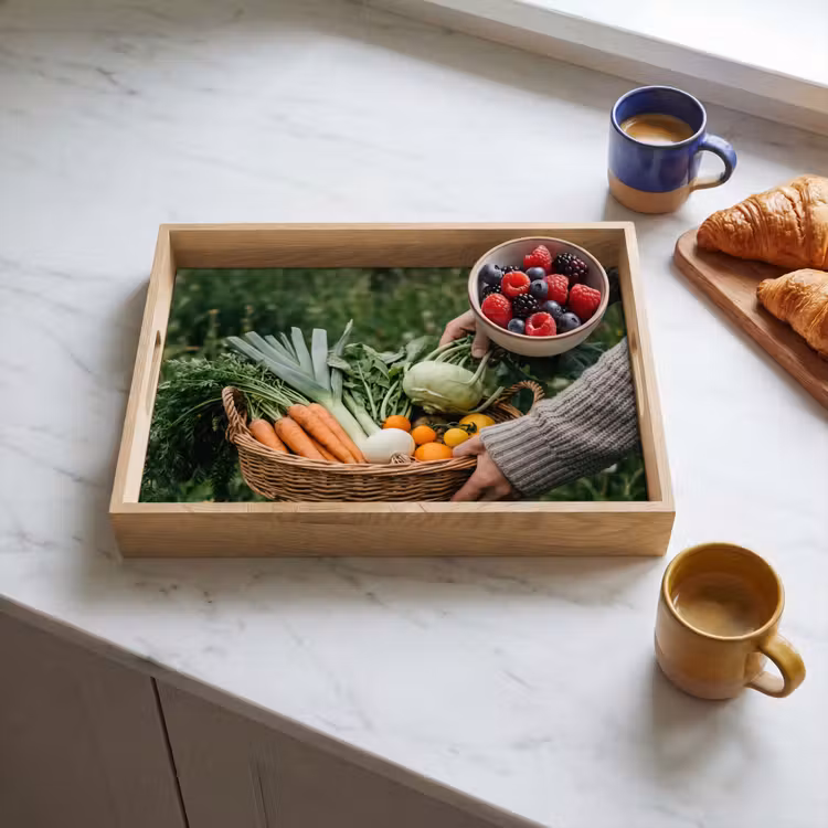 Dienblad - Veld - Groenten - Biologisch - Oogst — 4