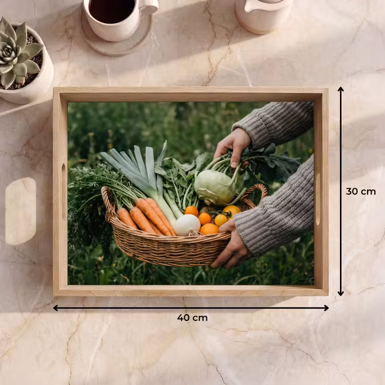 Dienblad - Veld - Groenten - Biologisch - Oogst — 9