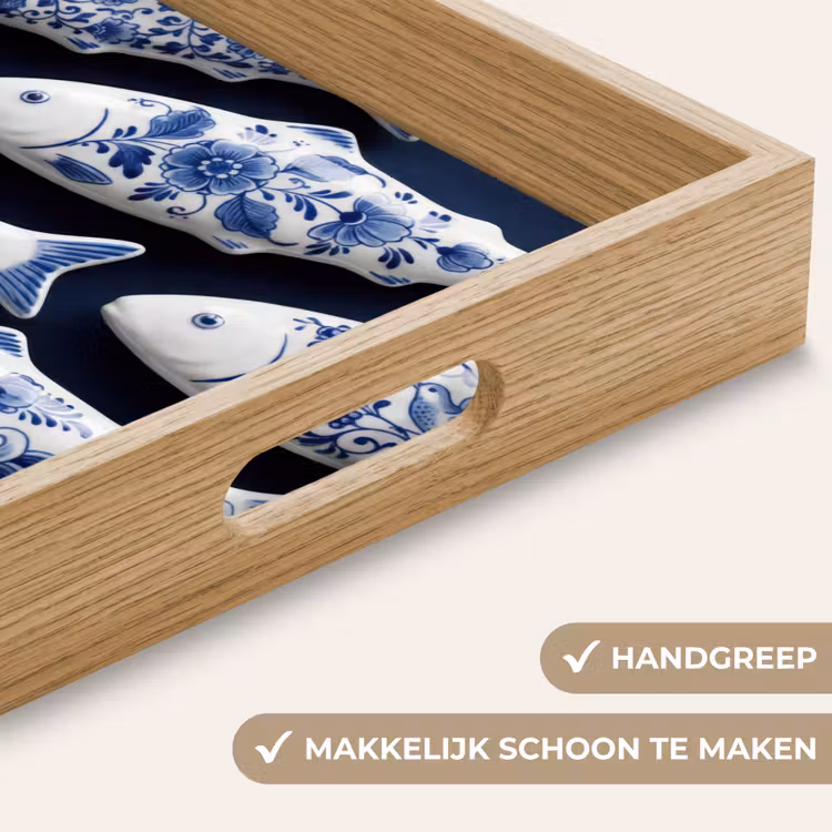 Dienblad - Vissen - Delfts - Blauw - Keramiek — 5