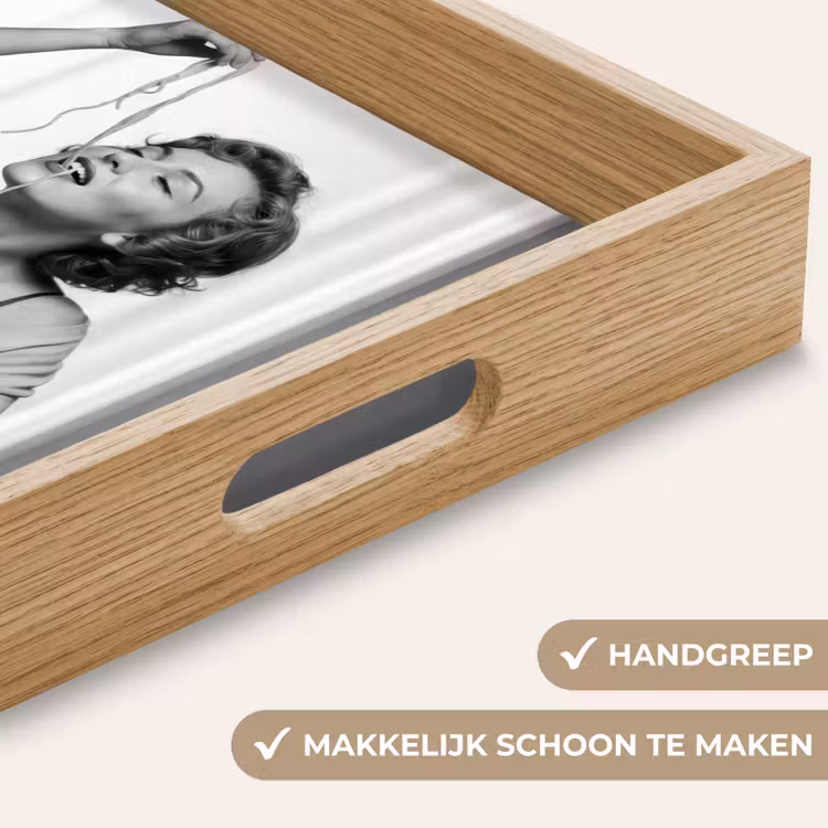 Dienblad - Vrouw - Spaghetti - Zwart - Wit — 5