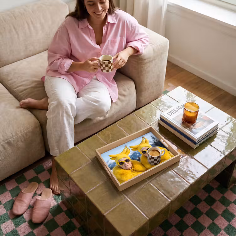 Dienblad - Vrouwen - Bananen - Geel — 6