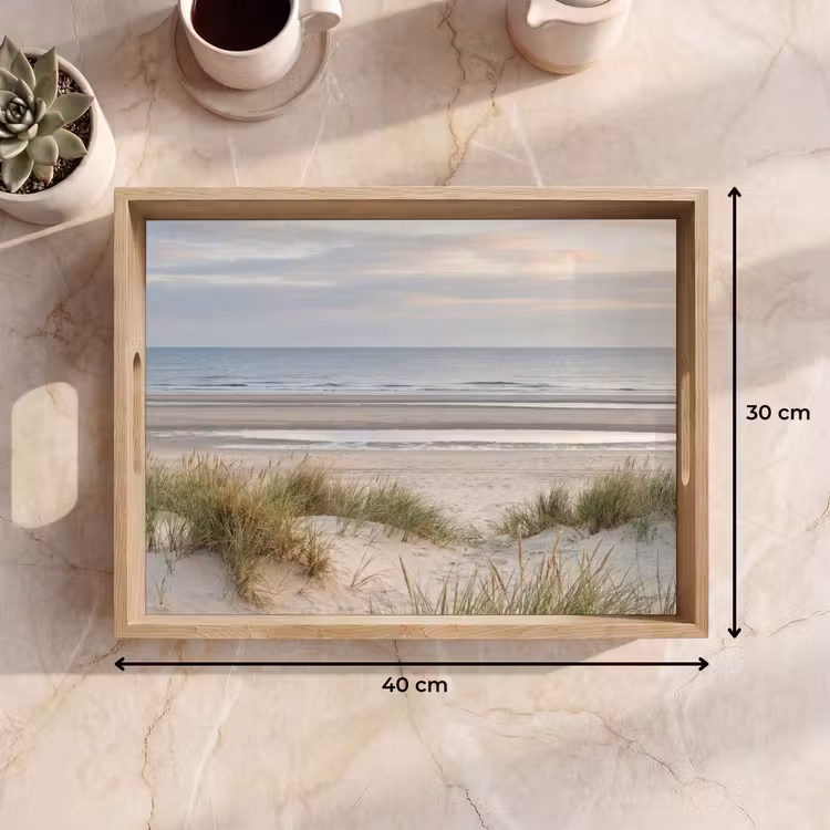 Dienblad - Zandstrand - Bewolkt - Duinen — 9