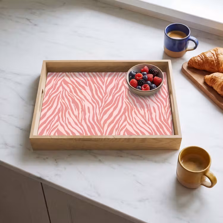 Dienblad - Zebra - Print - Roze — 4