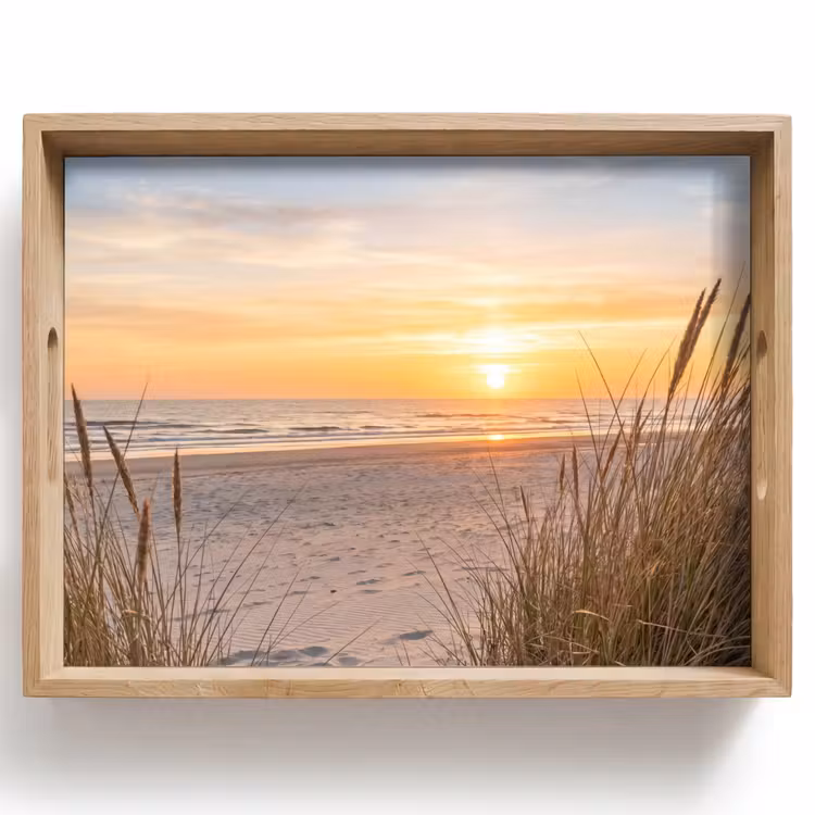 Dienblad - Zonsondergang - Duinen - Zee — 1