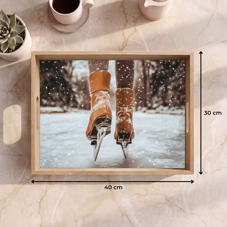 Dienblad - Schaatsen - IJs - Winter - Sneeuw — 9