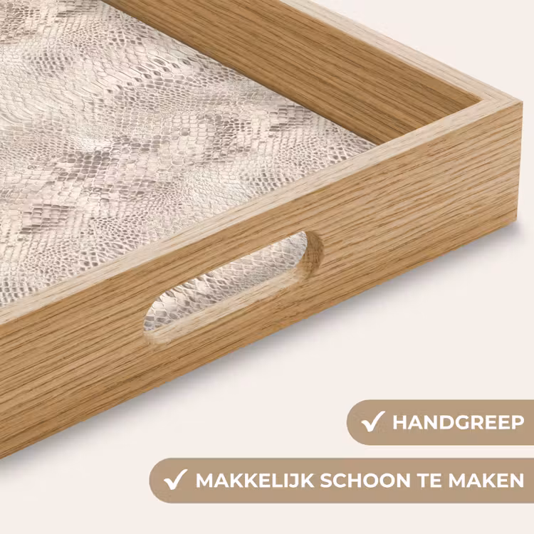 Dienblad - Slang - Patroon - Beige — 5