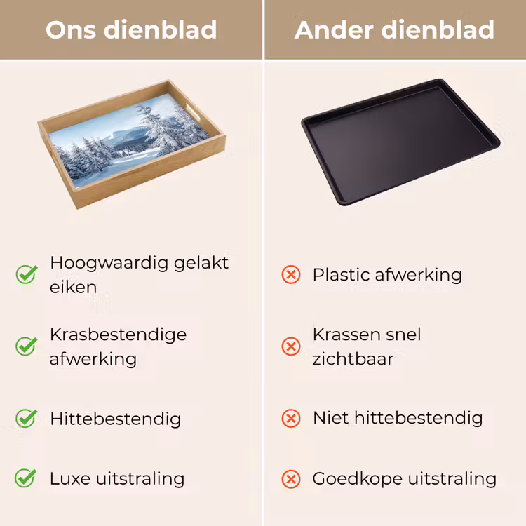 Dienblad - Winterlandschap - Natuur - Berg - Bomen - Sneeuw — 3