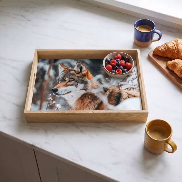 Dienblad - Wolf - Sneeuw - Winter - Dieren - Natuur - Sneeuw — 4