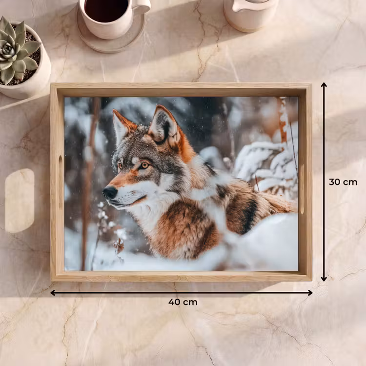 Dienblad - Wolf - Sneeuw - Winter - Dieren - Natuur - Sneeuw — 9