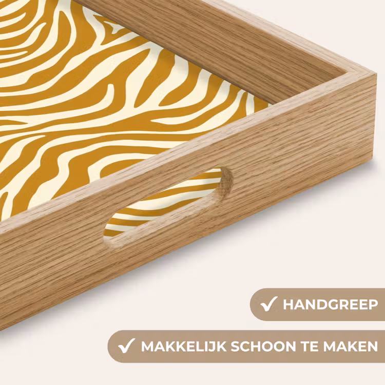 Dienblad - Zebra - Klassiek - Oker - Geel — 5