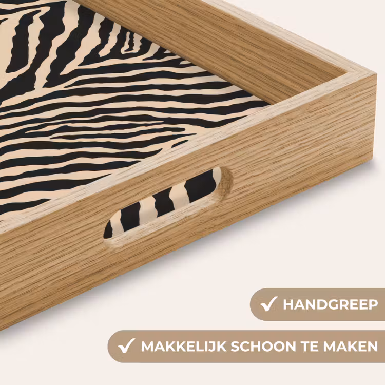 Dienblad - Zebra - Klassiek - Zwart — 5