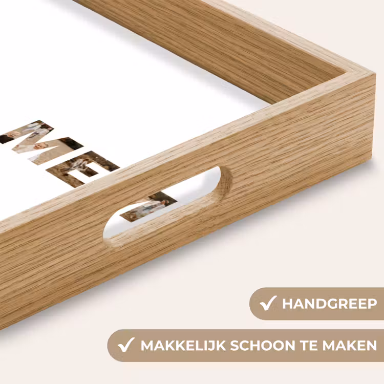 Gepersonaliseerd dienblad - Heit & Mem - Lettercollage — 5