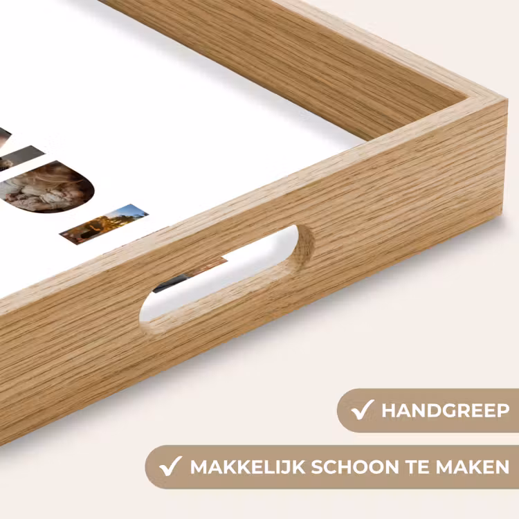 Gepersonaliseerd dienblad - Vriendin - Lettercollage — 5